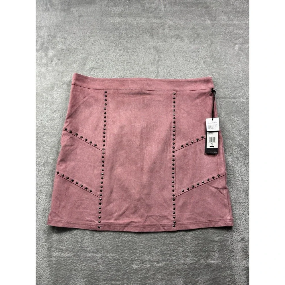Idylwind Miranda Lambert Mauve Studded Skirt Womens XL New w Tags Western
